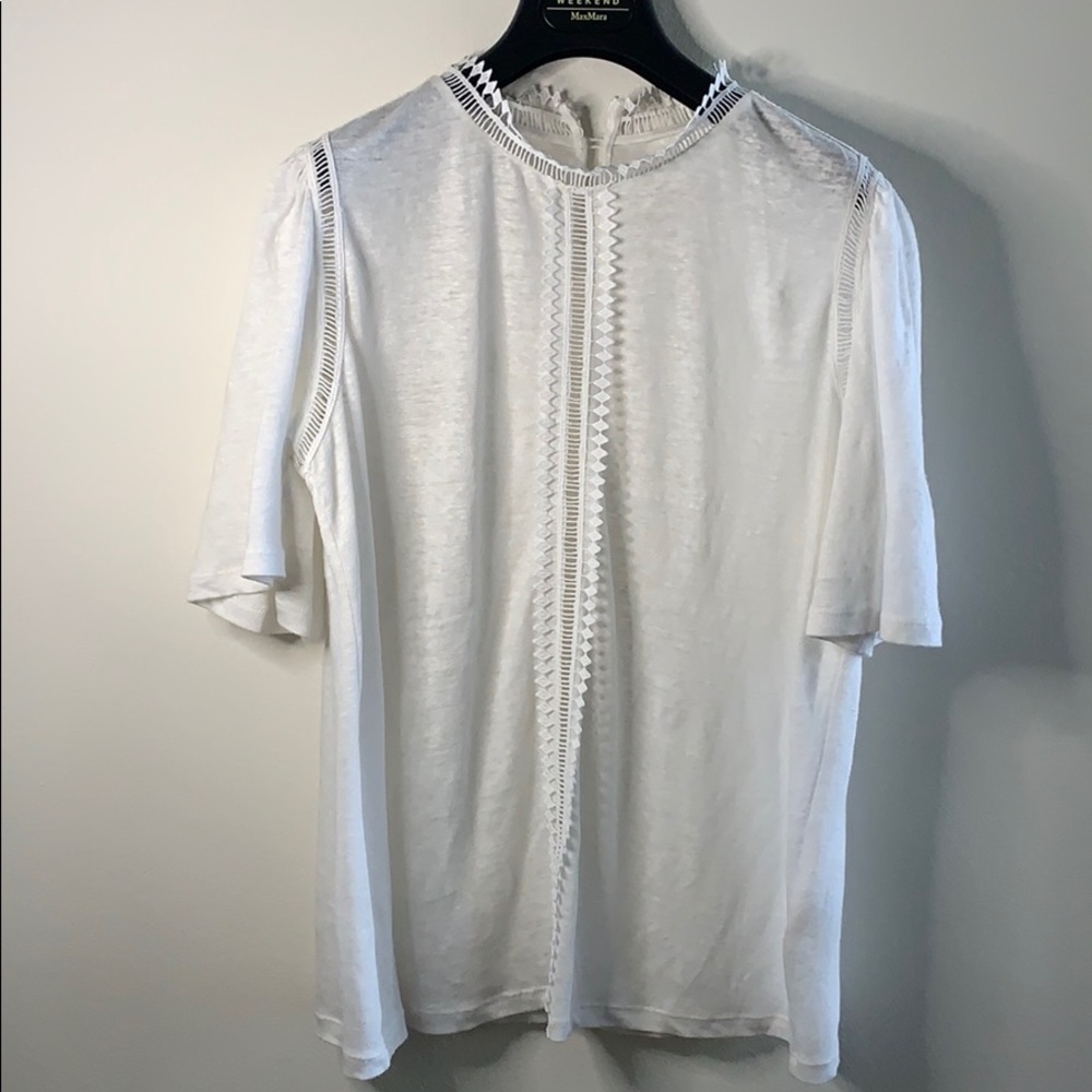 LA VIE Rebecca Taylor White top